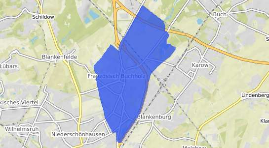 Bodenrichtwertkarte Berlin Franz&ouml;sisch Buchholz